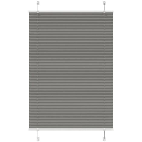 Plissee Anthrazit 95x100 cm Stoffbreite 94,4 cm Polyester vidaXL