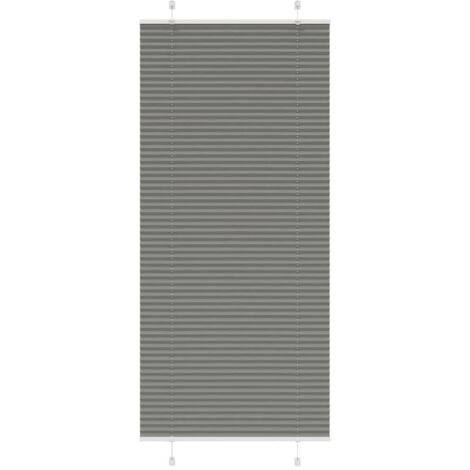 Plissee Anthrazit 95x200 cm Stoffbreite 94,4 cm Polyester vidaXL