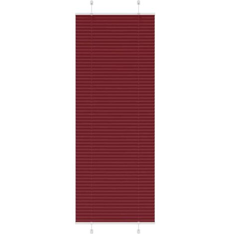 Plissee Bordeauxrot 70x200 cm Stoffbreite 69,4 cm Polyester vidaXL