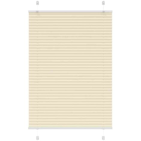 Plissee Creme 100x150 cm Stoffbreite 99,4 cm Polyester vidaXL