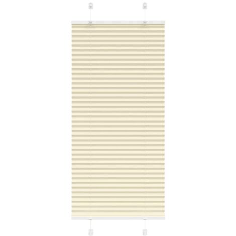 Plissee Creme 55x100 cm Stoffbreite 54,4 cm Polyester vidaXL
