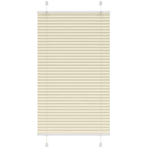 Plissee Creme 75x150 cm Stoffbreite 74,4 cm Polyester vidaXL