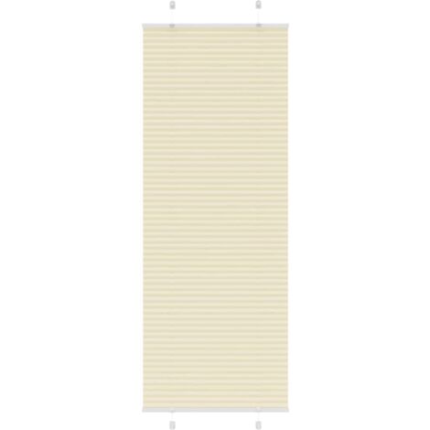 Plissee Creme 75x200 cm Stoffbreite 74,4 cm Polyester vidaXL