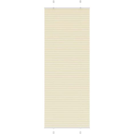 Plissee Creme 80x200 cm Stoffbreite 79,4 cm Polyester vidaXL