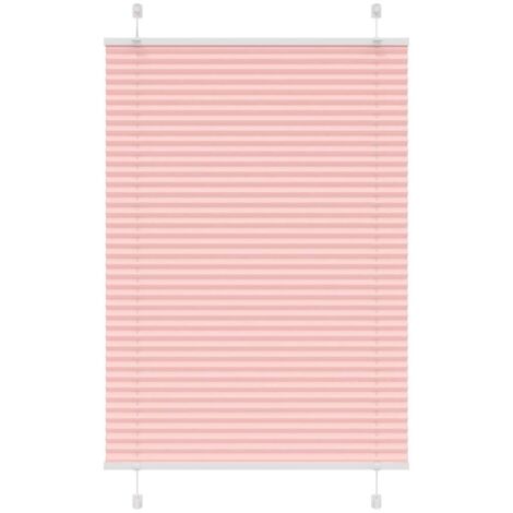 Plissee Rosa 85x100 cm Stoffbreite 84,4 cm Polyester vidaXL