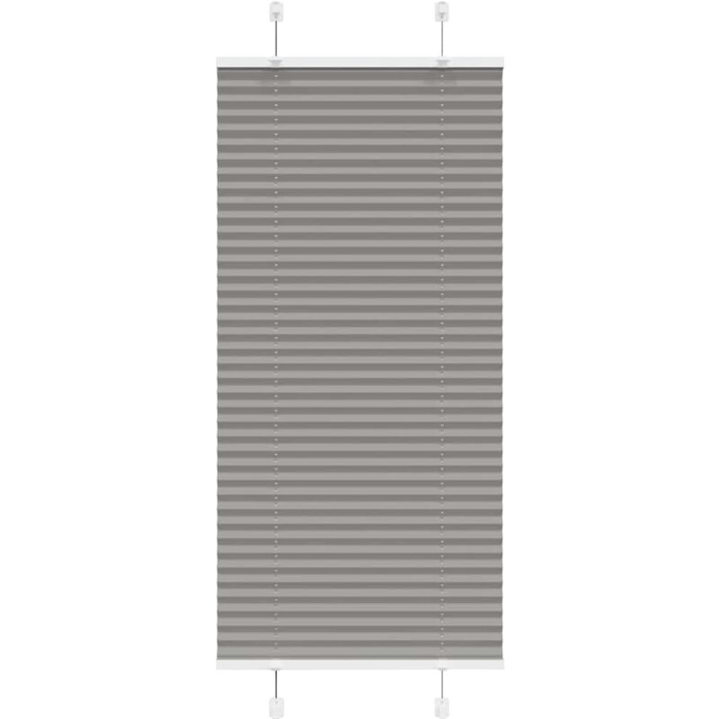 Plissee Anthrazit 55x150 Cm Stoffbreite 54, 4 Cm Polyester Vidaxl