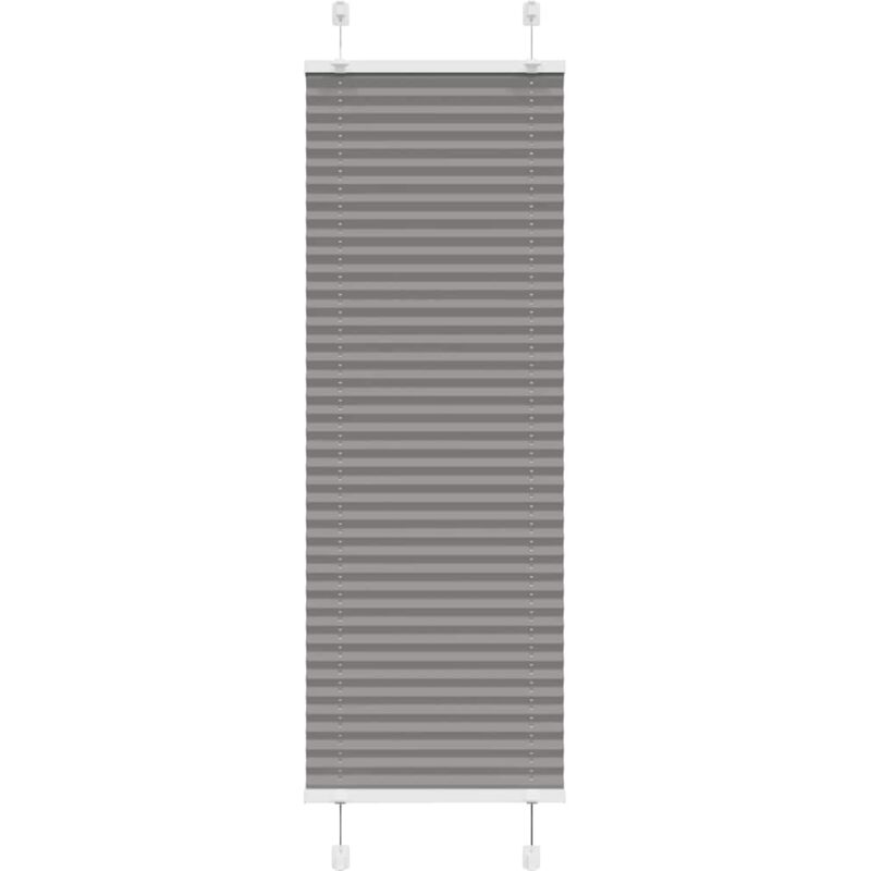 Plissee Anthrazit 40x100 Cm Stoffbreite 39, 4 Cm Polyester Vidaxl