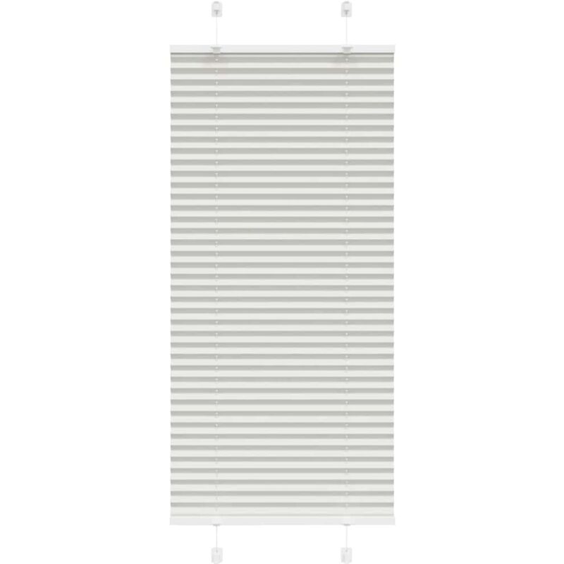 Plissee Hellgrau 55x150 Cm Stoffbreite 54, 4 Cm Polyester Vidaxl