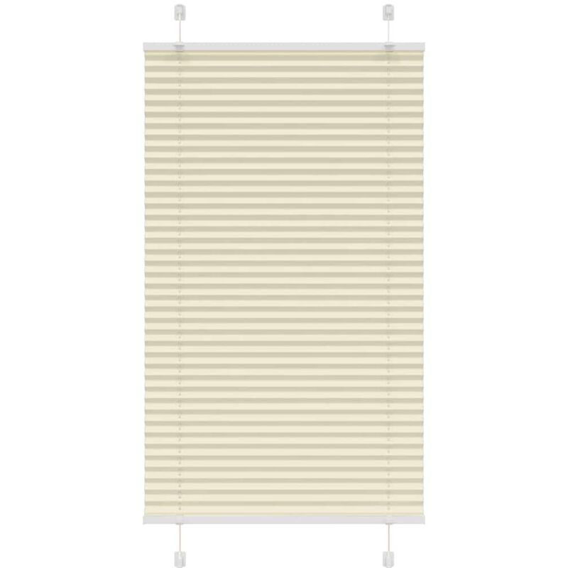 Plissee Creme 75x150 Cm Stoffbreite 74, 4 Cm Polyester Vidaxl