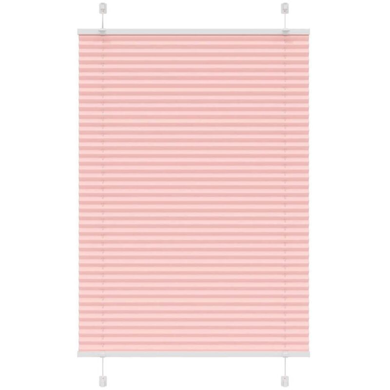 Plissee Rosa 85x150 Cm Stoffbreite 84, 4 Cm Polyester Vidaxl 259135