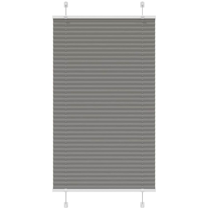 Plissee Anthrazit 80x150 Cm Stoffbreite 79, 4 Cm Polyester Vidaxl