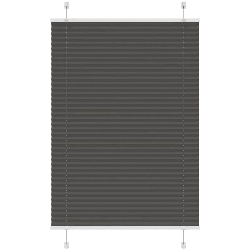 Plissee Schwarz 85x150 Cm Stoffbreite 84, 4 Cm Polyester Vidaxl