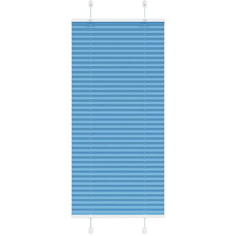 Plissee Blau 65x100 Cm Stoffbreite 64, 4 Cm Polyester Vidaxl