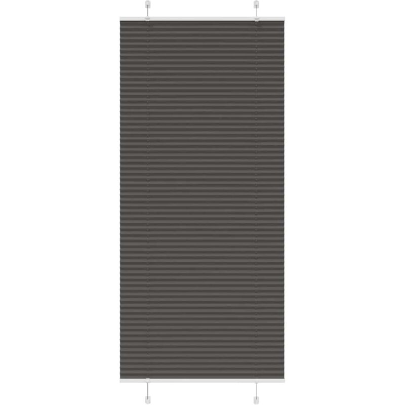 Plissee Schwarz 95x200 Cm Stoffbreite 94, 4 Cm Polyester Vidaxl