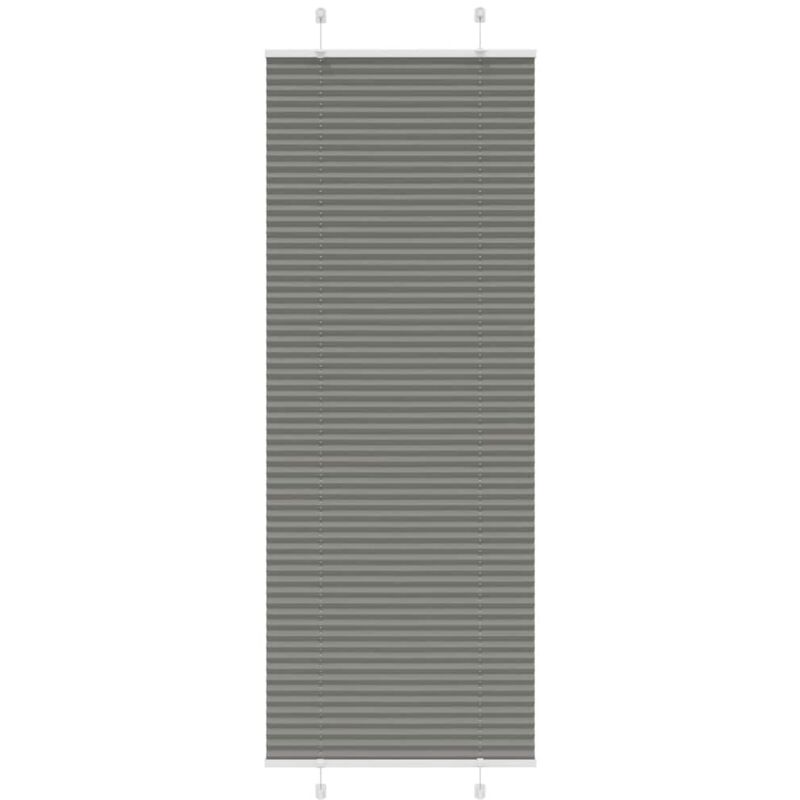 Plissee Anthrazit 80x200 Cm Stoffbreite 79, 4 Cm Polyester Vidaxl