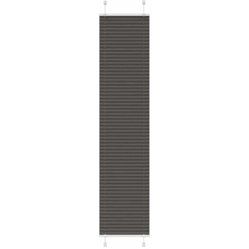 Plissee Schwarz 50x200 Cm Stoffbreite 49, 4 Cm Polyester Vidaxl