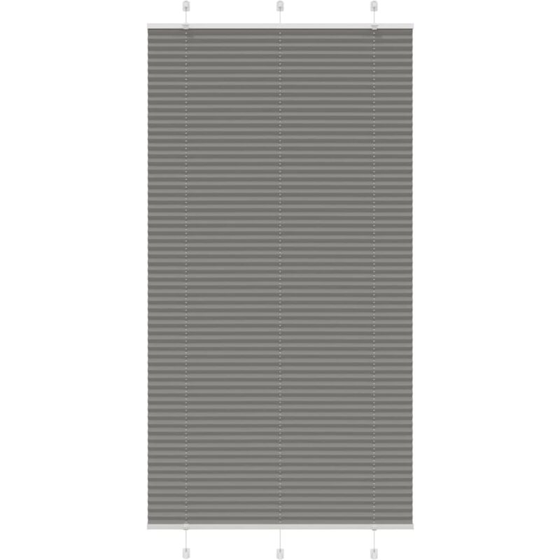 Plissee Anthrazit 110x200 Cm Stoffbreite 109, 4 Cm Polyester Vidaxl