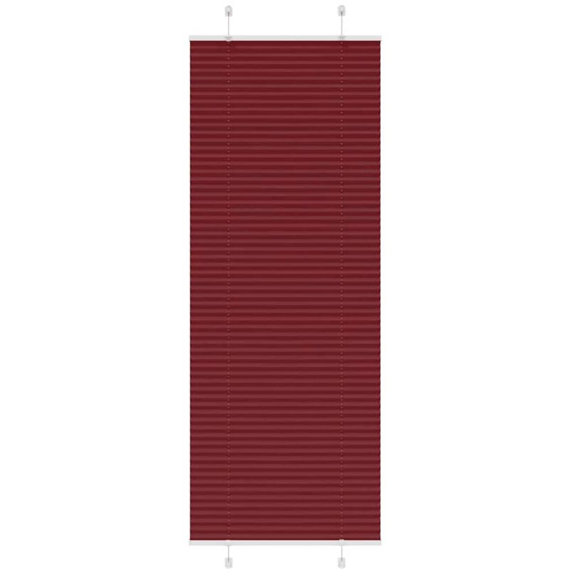 Plissee Bordeauxrot 80x200 Cm Stoffbreite 79, 4 Cm Polyester Vidaxl