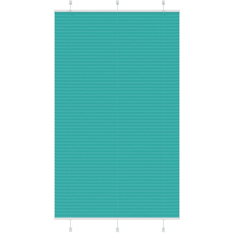 Plissee Petrolgrün 120x200 Cm Stoffbreite 119, 4 Cm Polyester Vidaxl