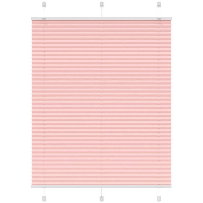 Plissee Rosa 105x100 Cm Stoffbreite 104, 4 Cm Polyester Vidaxl