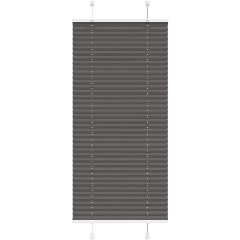 Plissee Schwarz 55x100 Cm Stoffbreite 54, 4 Cm Polyester Vidaxl