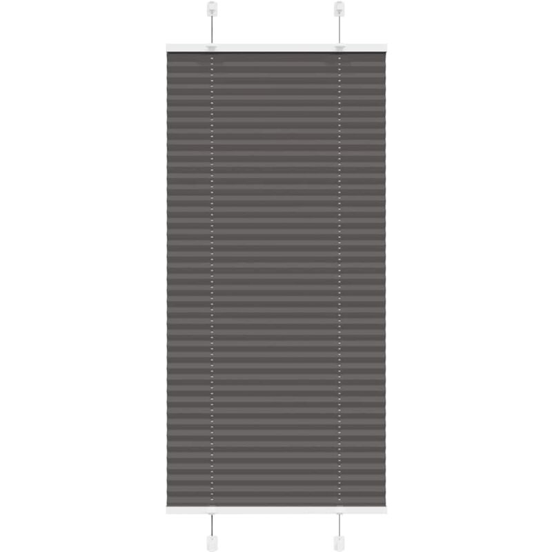 Plissee Schwarz 55x150 Cm Stoffbreite 54, 4 Cm Polyester Vidaxl