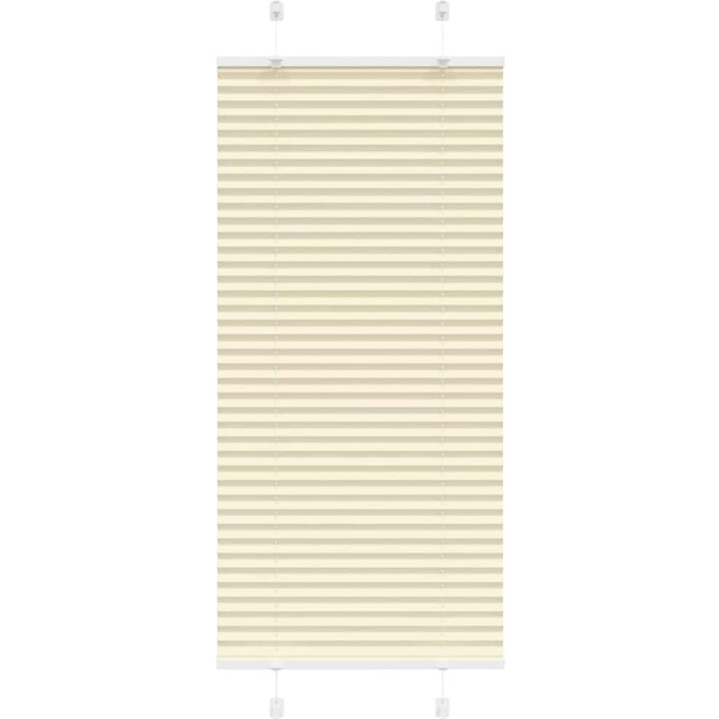 Plissee Creme 55x150 Cm Stoffbreite 54, 4 Cm Polyester Vidaxl