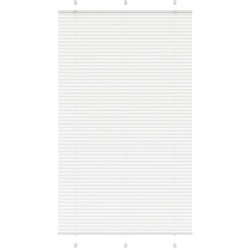 Plissee Weiß 115x200 Cm Stoffbreite 114, 4 Cm Polyester Vidaxl