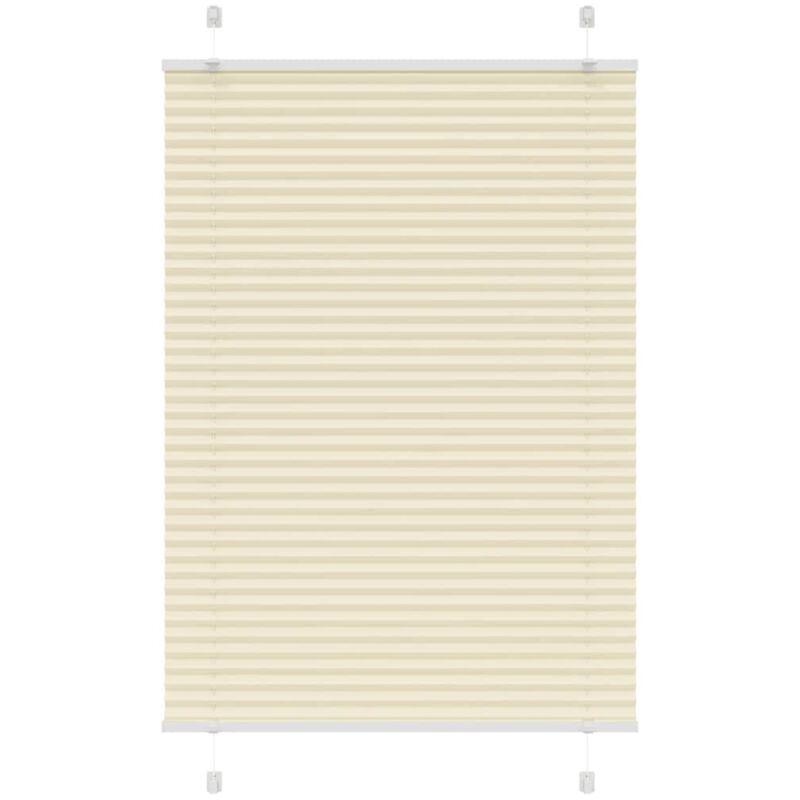 Plissee Creme 95x100 Cm Stoffbreite 94, 4 Cm Polyester Vidaxl
