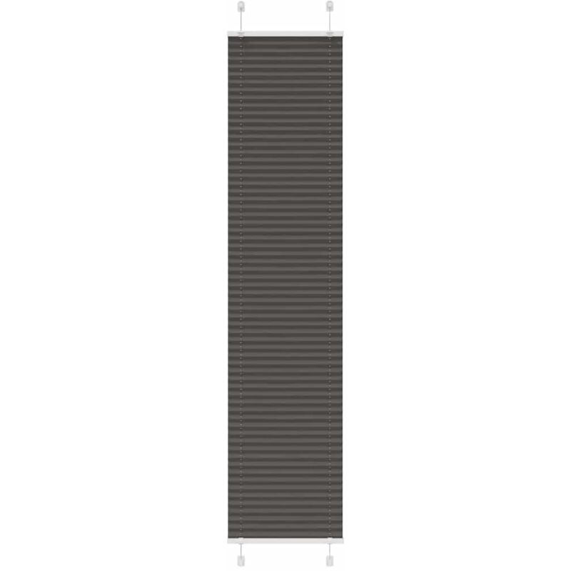 Plissee Schwarz 45x200 Cm Stoffbreite 44, 4 Cm Polyester Vidaxl