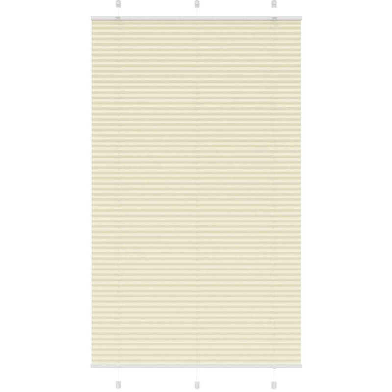 Plissee Creme 120x200 Cm Stoffbreite 119, 4 Cm Polyester Vidaxl