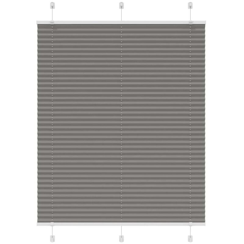 Plissee Anthrazit 105x150 Cm Stoffbreite 104, 4 Cm Polyester Vidaxl