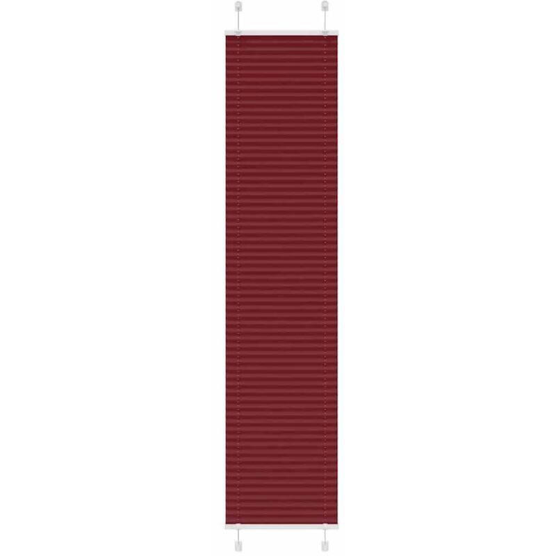 Plissee Bordeauxrot 40x200 Cm Stoffbreite 39, 4 Cm Polyester Vidaxl