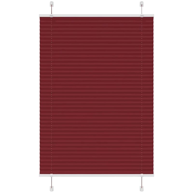Plissee Bordeauxrot 95x100 Cm Stoffbreite 94, 4 Cm Polyester Vidaxl