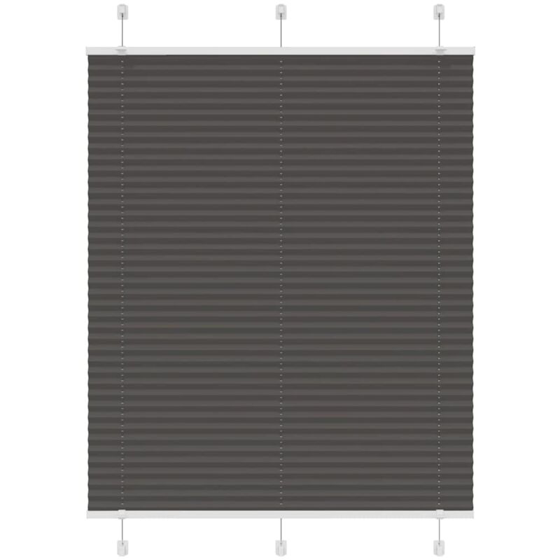 Plissee Schwarz 110x100 Cm Stoffbreite 109, 4 Cm Polyester Vidaxl