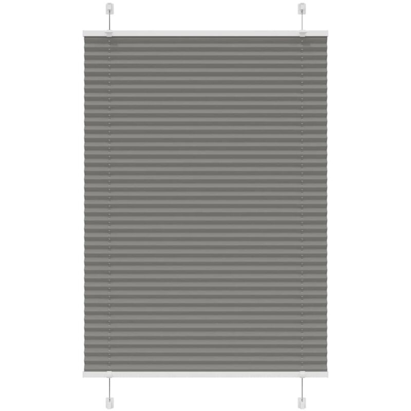 Plissee Anthrazit 95x150 Cm Stoffbreite 94, 4 Cm Polyester Vidaxl
