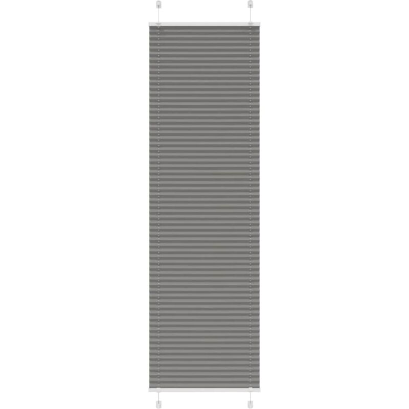 Plissee Anthrazit 55x200 Cm Stoffbreite 54, 4 Cm Polyester Vidaxl