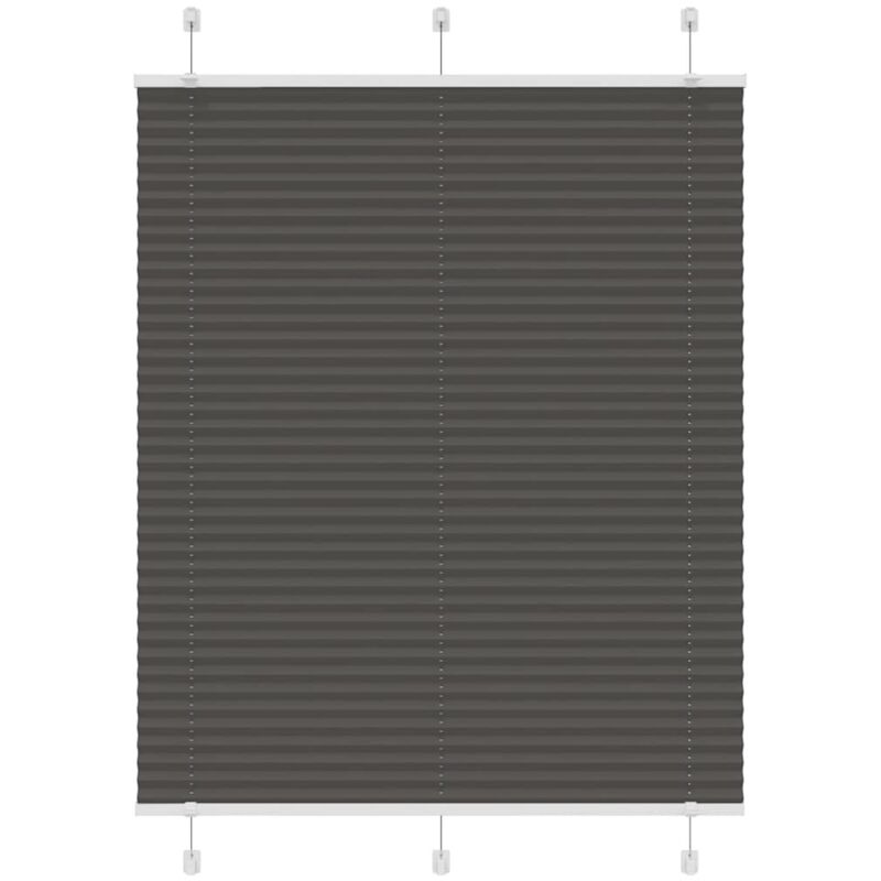 Plissee Schwarz 110x150 Cm Stoffbreite 109, 4 Cm Polyester Vidaxl