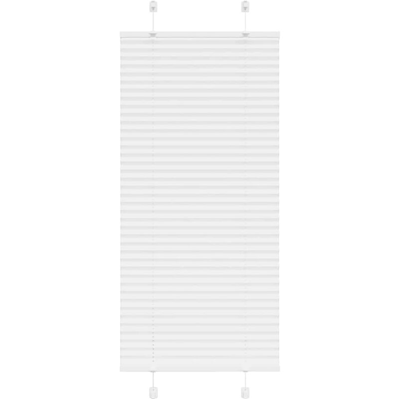 Plissee Weiß 60x100 Cm Stoffbreite 59, 4 Cm Polyester Vidaxl