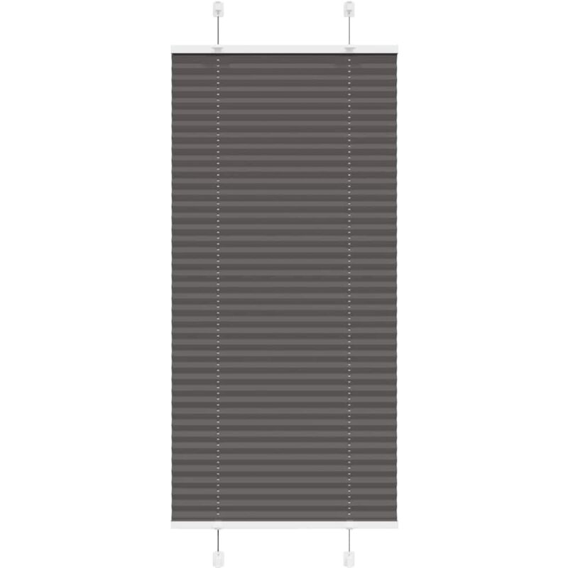Plissee Schwarz 60x100 Cm Stoffbreite 59, 4 Cm Polyester Vidaxl