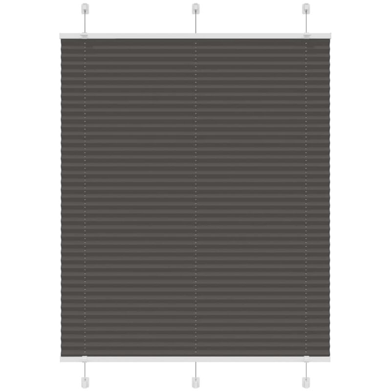Plissee Schwarz 105x150 Cm Stoffbreite 104, 4 Cm Polyester Vidaxl