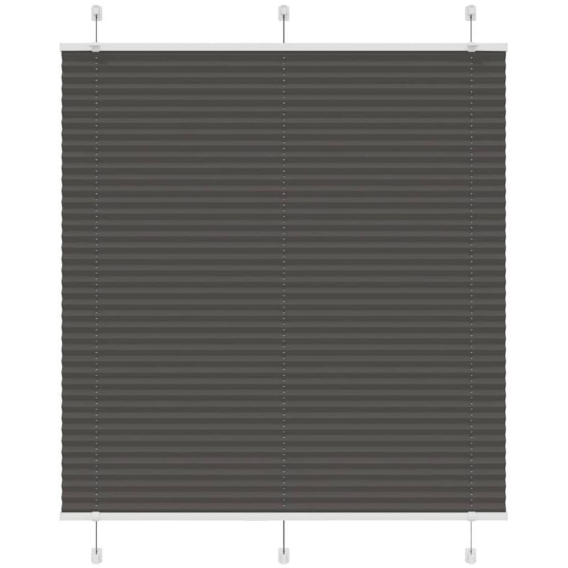 Plissee Schwarz 120x150 Cm Stoffbreite 119, 4 Cm Polyester Vidaxl