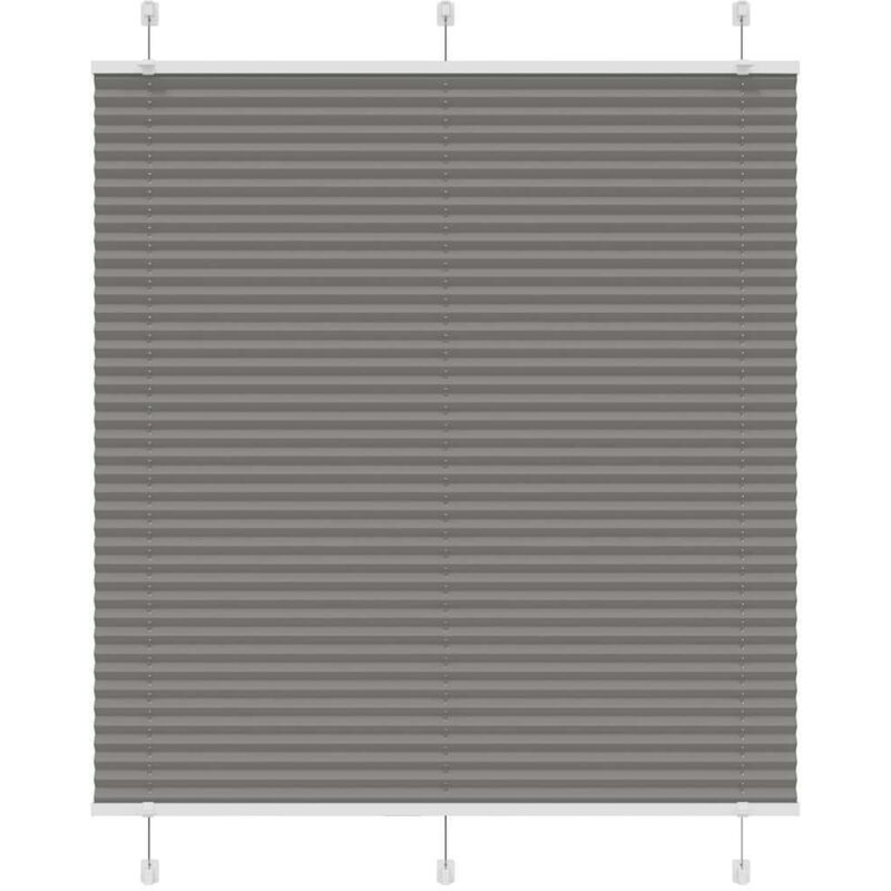 Plissee Anthrazit 115x100 Cm Stoffbreite 114, 4 Cm Polyester Vidaxl