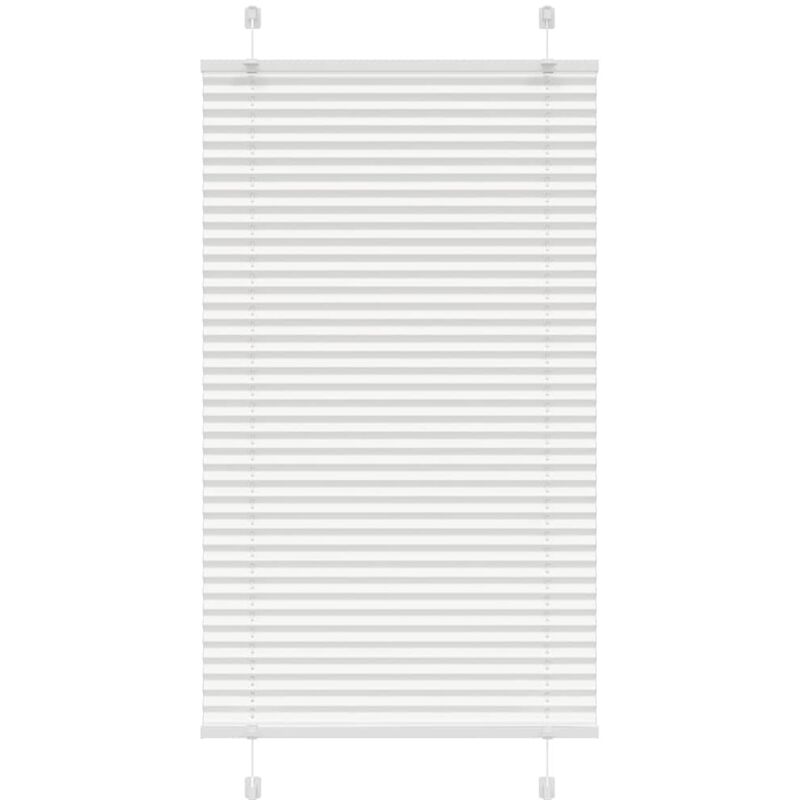 Plissee Weiß 75x150 Cm Stoffbreite 74, 4 Cm Polyester Vidaxl