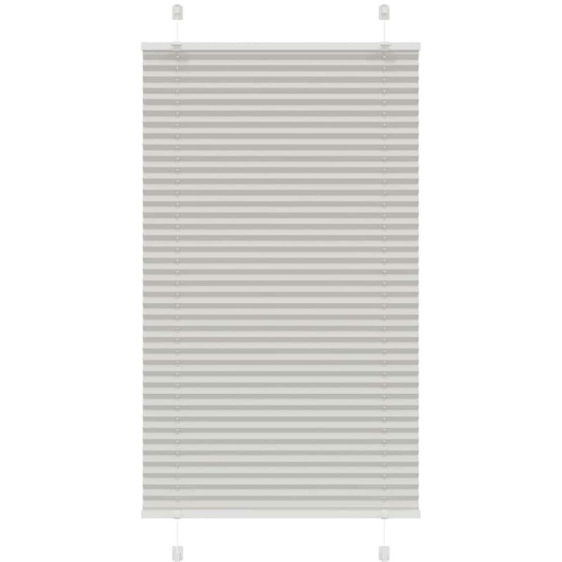 Plissee Hellgrau 70x100 Cm Stoffbreite 69, 4 Cm Polyester Vidaxl