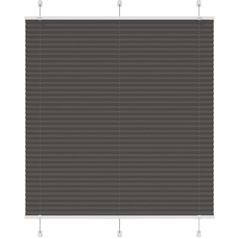 Plissee Schwarz 120x100 Cm Stoffbreite 119, 4 Cm Polyester Vidaxl