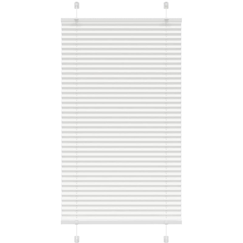 Plissee Weiß 75x100 Cm Stoffbreite 74, 4 Cm Polyester Vidaxl