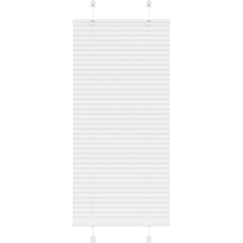 Plissee Weiß 60x150 Cm Stoffbreite 59, 4 Cm Polyester Vidaxl