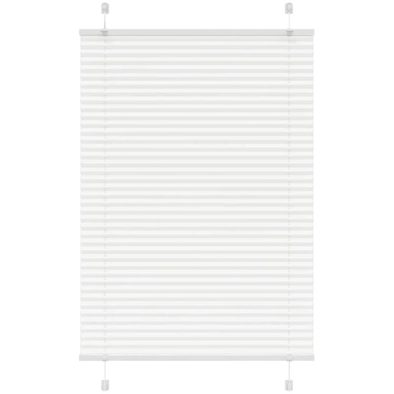 Plissee Weiß 85x150 Cm Stoffbreite 84, 4 Cm Polyester Vidaxl