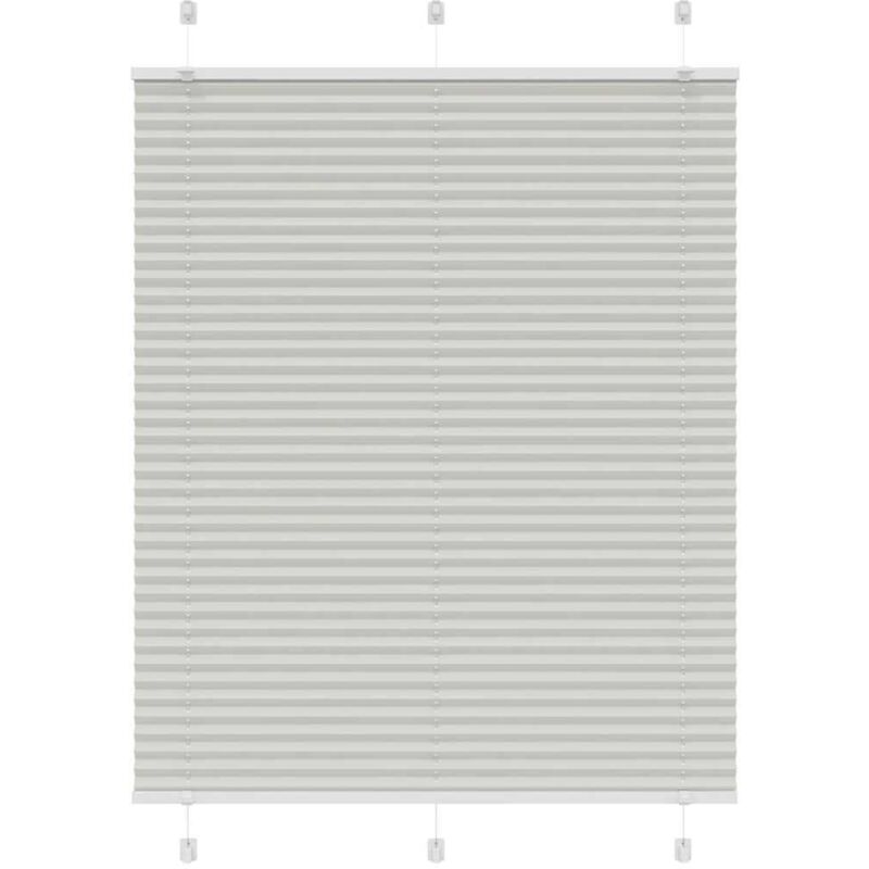 Plissee Hellgrau 110x150 Cm Stoffbreite 109, 4 Cm Polyester Vidaxl